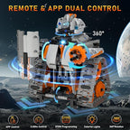 5in1 STEM Building Toys for Kids 6-14, Remote & APP Controlled Mech Robots/Heavy Tanks/Tracked Racer STEM Building Kit for Kid Science Learning, 552 Pcs DIY Building Blocks Set Gifts for Boys & Girls