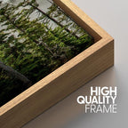 SIGNWIN 3 Piece Framed Canvas Wall Art Foggy Mountains Canvas Prints Home Artwork Decoration for Living Room,Bedroom - 24"x36"x3 Natural