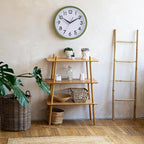 AKCISOT Wall Clock 10 Inch Silent Non-Ticking Modern Clocks Battery Operated - Analog Classic for Office, Home, Bathroom, Kitchen, Bedroom, School, Living Room(Olive Green)