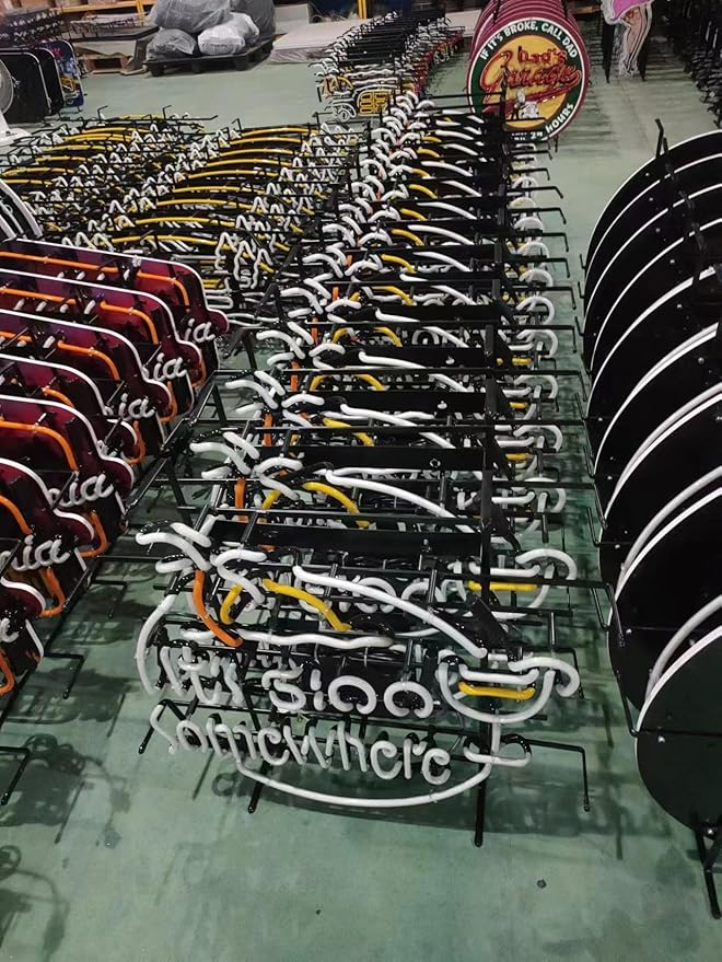 Handmade Real Glass Neon Light Compatible For Ohio State Neon Tube Beer 24 X 20 Inches Neon Signs Bar Man Cave Pub Store Restaurant Wall Decor Birthday Party Gifts