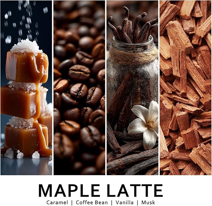 Set of 6 Fall Scented Candles 9 oz Aromatherapy Non Toxic Soy Wax Birthday Candles for Halloween Christmas Easter, Birthday Gifts for Women Men Back to School Gifts for Students, 6 Warmful Scents