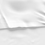 Amazon Basics 3 Piece Bed Sheets Set, 100% Cotton Jersey, Includes Super Soft, Flat and Fitted Sheets, Pillowcase, Toddler, White, Solid