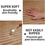 HAOMAIJIA Waterproof Couch Cover for Dogs Washable,Fuzzy Pet Couch Covers for Sofa,Thick Soft Dog Bed Cover Non-Slip Couch Covers for 3 Cushion Couch Sofa Pet Friendly(Khaki, 35" x 74")