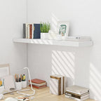 Fun Memories 10 Inch Deep Shelves, Floating Shelves for Wall 48 Inches Long, Wood Floating Shelves for Wall, Large Storage Shelves Wall Mount for Living Room Bedroom, White, Set of 1