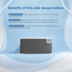 AM AEROMAX King Size Memory Foam Pillow - 6.5 Inch High Side Sleeper - Black and Gray Two-Tone Pillowcase - Memory Foam Pillow for Adults - Ideal for Side and Back Sleepers