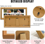 Gifts for Him/Her - Personalized Photo Frame with Love Design, Wall Mount or Tabletop Display, Romantic Gifts for Boyfriend Girlfriend Anniversary Birthday Valentine's