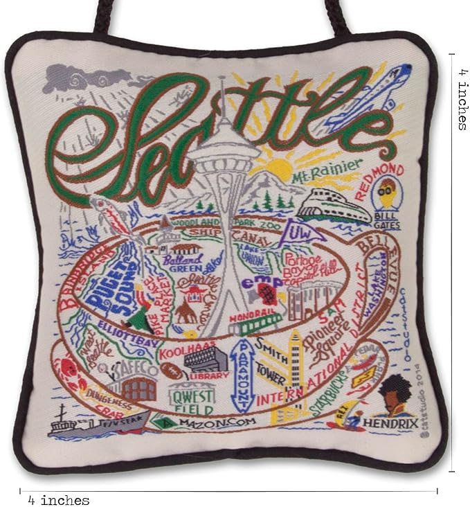 Catstudio Seattle Mini Pillow Christmas Ornament | Wonderful and Decor