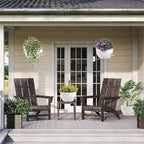 12 Inch Hanging Baskets 2 PC with Chains, Self-Watering Hanging Planters for Indoor Outdoor Plants, Plastic Hanging Flower Pots,White