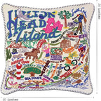 Catstudio Hilton Head Embroidered Decorative Throw Pillow