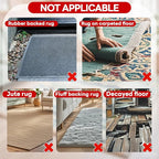 Rug Non Slip Grippers, Reusable Keep Rug Corner Down Tape Pads for Hardwood Floors, Strong Carpet Gripper for Area Rugs, No Damaging for Floor, 24Pcs