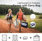 OLANLY Waterproof Outdoor Rug 8x10 ft, Reversible Outdoor Plastic Straw Rug with Leaf Pattern, RV Mat, Indoor Outdoor Carpet for Patio, Camping, Balcony, Deck, Backyard, Navy & White