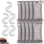 Activated Charcoal Odor Absorber, Odor Eliminator for Strong Odor,Coconut Shell Charcoal Air Purifying Bags for Home Car Closet Pet, Smoke Room Deodorizer