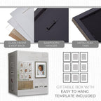 Sheffield Home 9 Piece Gallery Wall Frame Set, 11x14 Inch, Natural