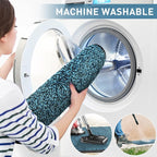 Mibao Front Door Mat, Dirt Trapper Welcome Mat for Outdoor Indoor, Non-Slip Waterproof Doormat, Durable Machine Washable Low Profile Entry Rug for Back Door Outside Patio Porch, 72" x 24", Blue