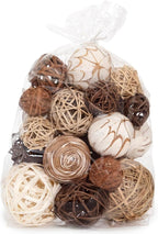 ANDALUCA Decorative Balls Bag Bowl Filler Home Decor (Beige)