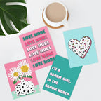 SIGNWIN Adhesive Canvas Poster I'm a Barbie Girl in The Barbie World Heart, Chrysanthemum Illustration Wall Decor Prints, Preppy Room Decor for Bedroom - 8"x10"x 4