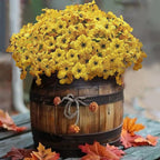 20 Bundles Artificial Flowers for Outdoors, UV Resistant Fake Flowers with Plastic Plants, Faux Silk Flowers for Planter Outdoors, Fake Realistic Flowers for Window Box Front Porch Patio Decor-Yellow