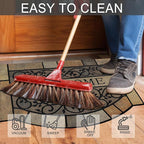 CHICHIC Door Mat Welcome Mat 17x 29 Inch Front Door Mat Outdoors for Home Entrance Outdoors Mat for Outside Entry Way Doormat Entry Rugs, Heavy Duty Non Slip Rubber Back Low Profile,Vine