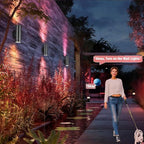 rosykite RF Remote Control RGB Colour Changing Lighting LED Double Up and Down Outdoor Wall Light,White Temperature 2700k- 6500k RGB+CCT Exterior Wall Lighting (2 Pack)