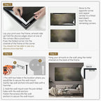 SIGNWIN 24"x46" Extra Large Framed Wall Art Muted Forest Path Soft Misty Woodland Scene Illustration for Home Living Room Bedroom Decor (Frame Assembly Required)