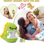 Mini Gifts for Mom Christmas I Love You Mommy Gift Handmade Crochet Dinosaur Mom Gifts for Christmas Birthday Gift for Mama Mother- in- Law New Bonus Step Moms Mother from Daughter Son Husband