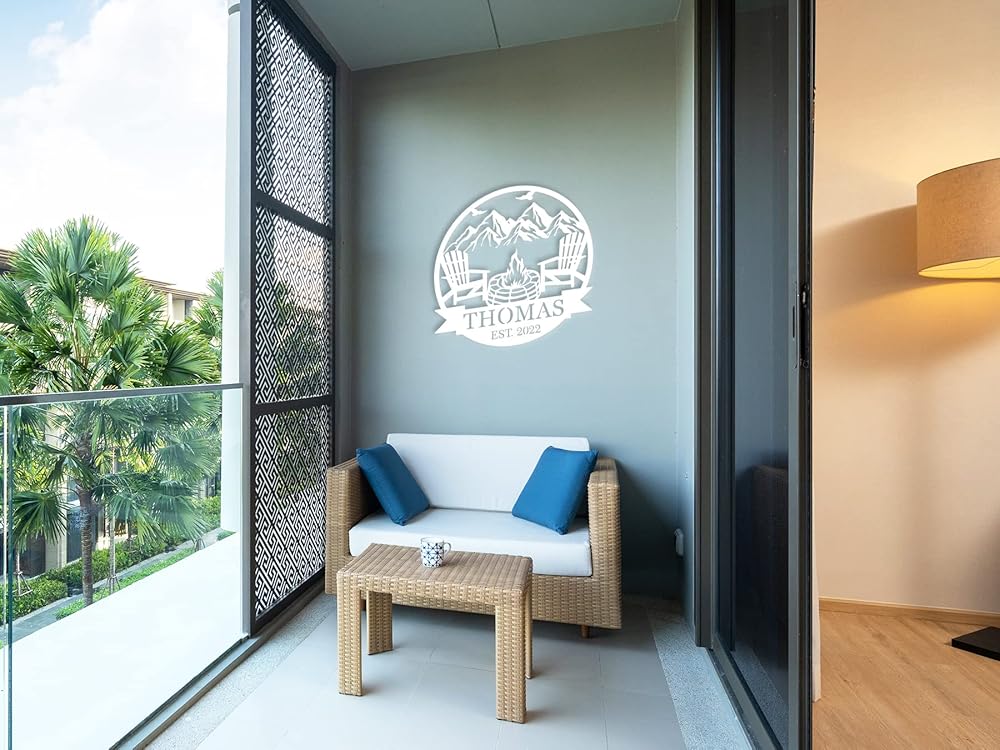 Personalized Campfire Family Name Sign, Monogram Name Camping Sign, Custom Campfire Sign, Campsite Sign, Mountain Campfire Monogram Sign, Campfire Personalized Metal Sign, Last Name Sign