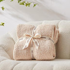 Snuggle Sac Twin XL Bed Blanket 66x90 inches, Super Soft Warm Beige Blankets for Bed, Living Room, Luxurious Microfiber Blanket Dupes, Heather Beige, 66x90 inches