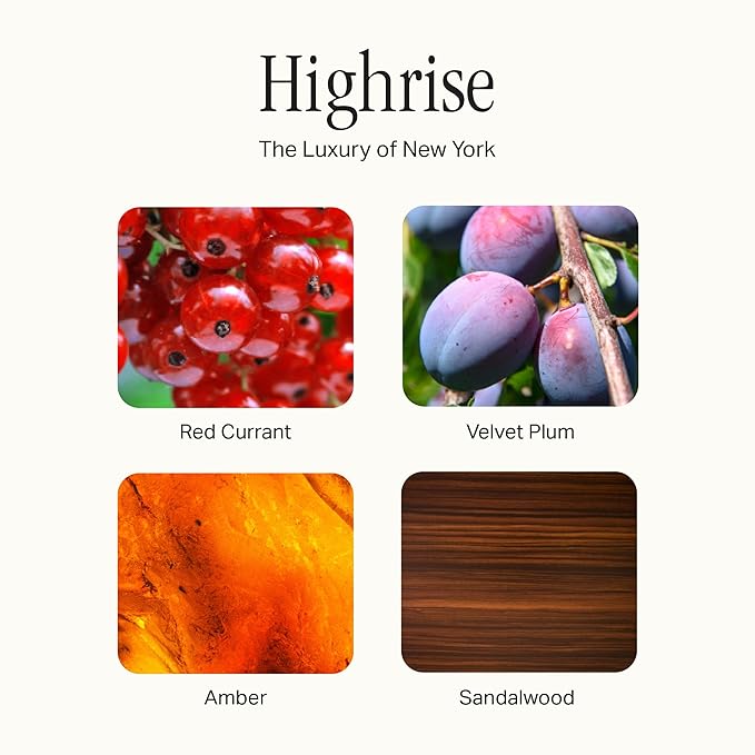 Preston Lane The Scented Candle, Luxury Candle with Vegan, Soy Wax Blend, Highrise, 7.5 Oz