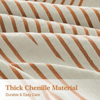 Boho Couch Cover Washable Sectional Couch Covers for Dogs Reversible Sofa Slipcover for 2 or 3 Cushion Couch Pet Friendly Furniture Protector (3# Orange, 71" x 118")