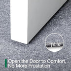 LUMI Ultra Thin Door Mat for Entryway, Low Profile Non Slip Rubber Backing Indoor Doormat, Easy Clean Welcome Entrance Mat for Inside House, Patio, Light Grey 20"x32"