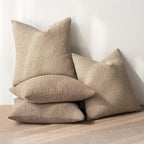 MIULEE Pack of 4 Decorative Textured Boucle Throw Pillow Covers 18x18 Inch Camel Accent Solid Pillow Cases Soft Couch Cushion Covers for Modern Farmhouse Boho Chair Sofa Bed Livingroom Home Decor