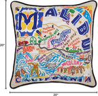 Catstudio Malibu Embroidered Decorative Throw Pillow