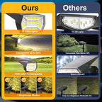 Fabrito 72 LEDs Solar Spot Lights Outdoor Waterproof, 3 Modes Landscape Spotlights, Dusk to Dawn Solar Powered Flood Wall Lights for Outside, Solar Garden Lights for Yard Porch 10 Pack (Cool White)