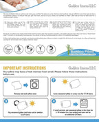 Golden Linens Full Body Pillow Hotel Quality Shredded Memory Foam with Removable Cover with Zipper - with Cool-Flow - 16" X 48" Body Pillow