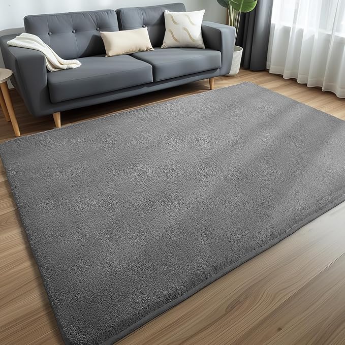 Sour Lemon 8x10 Area Rugs for Living Room, Soft Large Area Rug Fluffy Rugs for Bedroom，Machine Washable Area Rug Non Slip Carpet Rug for Living Room Playroom Kids Room Home Decor