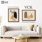 VCK 24x30 Brown Poster Frame 3 Pack, Wood Picture Frame with Exclusive Wood Grain, Wall Mounting Hanging