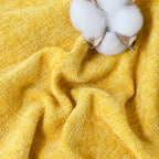 CaliTime Throw Pillow Covers Decorative 20 X 26 Inches Pack of 2 Cozy Chenille Standard Pillow Shams Cases for Couch Sofa Bed Living Room Home Mustard Yellow