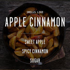 Apple Cinnamon Candles, Cinnamon Apple Candle - 'Apple Cinnamon' Infused w/Essential Oils I Scented Strong Soy Candles for Home for Christmas/Fall I Apple Pie Candle I 50Hr Burn, Made in USA