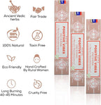 Satya Positive Vibes Incense Sticks, Satya Bng (Bangalore) Insenses 15gmx12 Pack with Raajsee Incense Holder Bundle, Satya Nagchampa Natural Incense