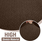HDCAXKJ Sectional Couch Cover L Shape Stretch Sofa Covers Washable Jacquard Corner Couch Slipcover Non Slip Sectional Slip Cover U Shaped Furniture Protector for Pets Dogs (Dark Brown, Medium)
