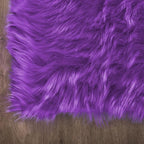 Latepis Purple Round Rug 3ft Circle Rugs for Bedroom Fluffy Rugs for Living Room Machine Washable Area Faux Fur Plush Rug Room Decor