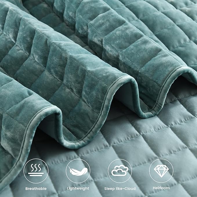 Secgo Twin Comforter Set for Bed - Velvet Quilts Queen Size, Black Bedspreads (68 * 86 Inch) with 2 Pillow Shams, Patchwork Reversible Lightweight Bedding