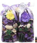 Qingbei Rina Halloween Potpourri Bags, Purple Decorative Potpourri Bowl Filler, Lavender Scented Dried Flowers, Home Fragrance Sachet,2 Bags/8.4oz