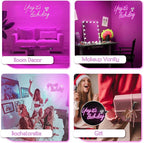 Kavaas Yay It's Lash Day Neon Sign - Lash Neon Sign for Lash Room Decor | Lash LED Light Sign for Lash Salon, Beauty Room, Nails Hair Bar - Great Gifts for Lash Techs Girls, Christmas, Birthday