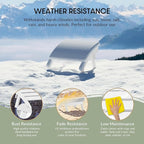 WestinTrends Dylan Outdoor Patio HDPE Adirondack Ottoman Footrest, White