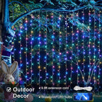 JMEXSUSS 300LED Easter Decorations Curtain Lights with Remote, 9.8x9.8ft Easter Sting Lights Plug in for Bedroom Wall Window Party Backdrop Porch Patio Garden Yard Indoor Outdoor Decor