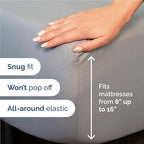 Twin XL Sheets Set 4 Piece - Includes 2 Pillowcases - Bed Sheets Twin XL Size - Soft Hotel Luxury Bedding - Cooling, Comfy & Breathable - 1 Flat & 1 Fitted & 2 Pillowcases w/ Deep Pockets - Steel Blue