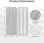 10Pcs Joymoop Mop Replacement Pads, 13 * 4.9'' Universal Mop Pads Mop Head Refills Washable Wet Mop, Compatible with Most 11-13” Size Mops