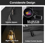 Portable Bed Tent Bed Canopy Queen Size,ONE-Click Sleeping Tent Breathable Indoor Tent Privacy Large Space with 3 Doors for Kids and Adult