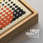 SIGNWIN Framed Canvas Print Wall Art Set Mid-Century Colorful Polygon Collage Abstract Geometric Illustrations Graffiti & Street Art Modern Art for Living Room, Bedroom, Office - 16"x24"x3 Natural